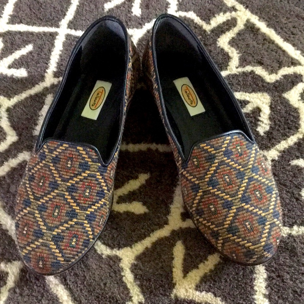 Vintage Talbots needlepoint loafers